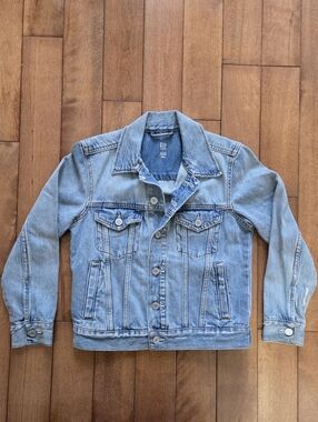 GAP Unisex Kids Classic Light Blue Denim Jacket Size M (8-9)